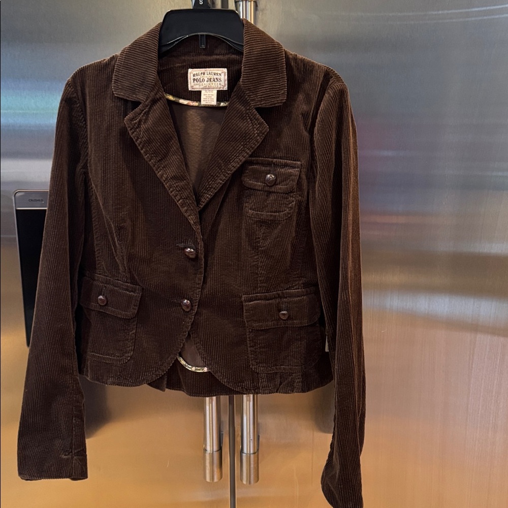 Ralph Lauren Polo Jeans XL Vintage brown corduroy blazer jacket NWT
